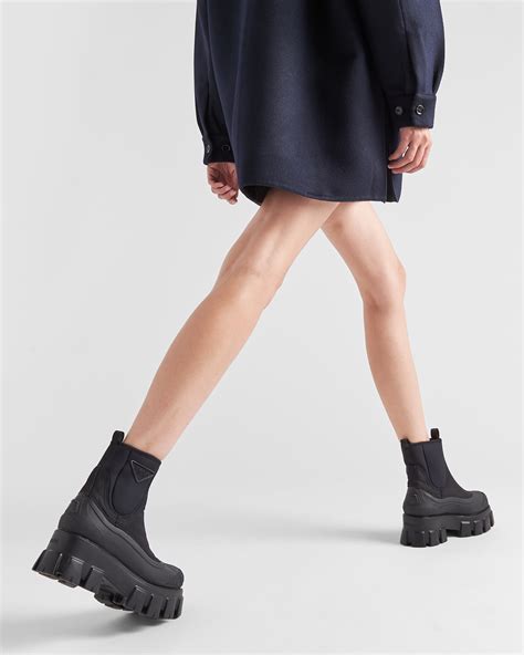 prada nylon boots|monolith re nylon gabardine boots.